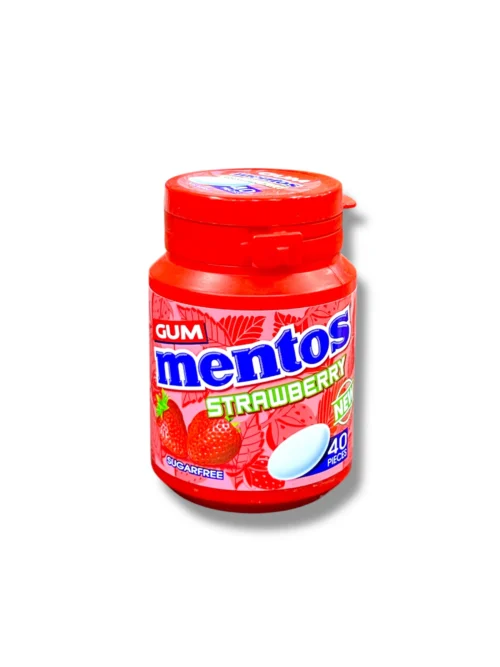 Mentos Strawberry Gum 40 Pieces - 56g