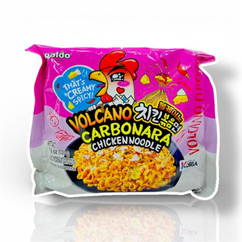 Paldo Volcano carbonara chicken noodle