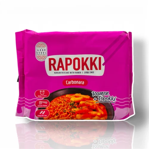 Rapokki Korean Ricecake with Ramen Carbonara Flavored 132g