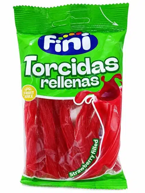 Fini Torcidas Rellenas - Strawberry Candy - 85g Fini Torcidas Rellenas - Strawberry Candy - 85g
